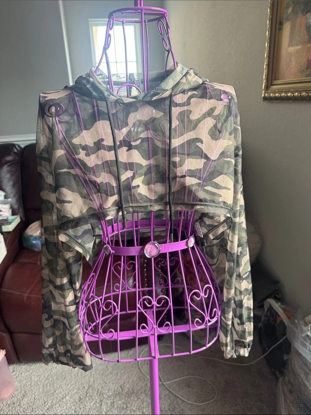 SHEIN sheer camo